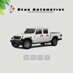 Beak Automotive Ppf 0000ba0296 For Jeep Gladiator 2024-2025 Door Handle Cup Paint Protection Film Precut
