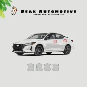 0000ba0345 Beak Automotive Ppf For Nissan Sentra 2024-2025 Door Handle Cup Paint Protection Film Pre-cut