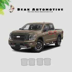 Beak Automotive Ppf 0000ba0346 For Nissan Titan 2020-2024 Door Handle Cup Paint Protection Film Pre-cut