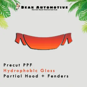 Beak Automotive Ppf 0000ba0491 Pre Cut Paint Protection Film Diy Clear Bra For Infiniti Q50 Sport 2018-2024