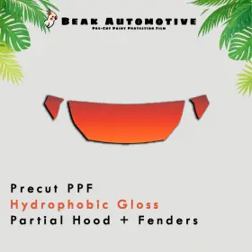 Beak Automotive Ppf 0000ba0494 Pre Cut Paint Protection Film Diy Clear Bra For Kia Forte Gt Line 2022-2025