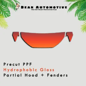 Beak Automotive Ppf 0000ba0708 Pre Cut Paint Protection Film Gloss Diy Clear Bra Kit For Audi A3 2022-2024