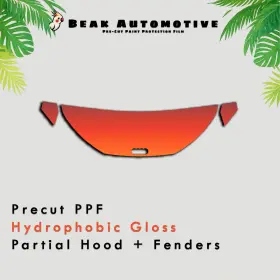 Beak Automotive Ppf 0000ba0734 Pre Cut Paint Protection Film Gloss Diy Clear Bra Kit For Audi Tt 2019-2024