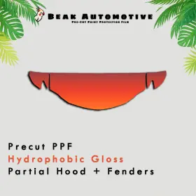 Beak Automotive Ppf 0000ba0772 Pre Cut Paint Protection Film Gloss Diy Clear Bra Kit For Lexus Rc 2019-2025