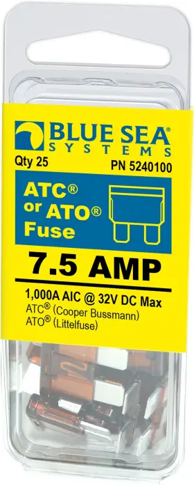 5240100-bss Blue Sea 5240100 Bss Fuse Ato Atc 7 5a Pack 25