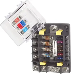 7748-bss Blue Sea Fuse Block 32 Volts Dc 600 Amps Uses Ami/midi/ato/atc