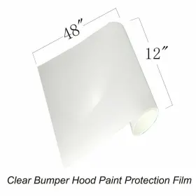 St28 Blumax Tech 12 Inch X48 Transparent Decal Wrap Sheet Bumper Hood Paint Protection Film Universal #2