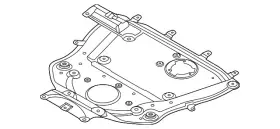 31-10-6-898-652 Bmw Genuine Reinforced Plate