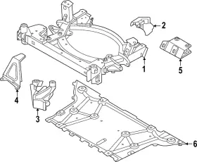 31-10-7-915-376 Bmw Genuine Powertrain Skid Plate