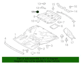51-71-7-376-343 Bmw Genuine Absorber Clip #2