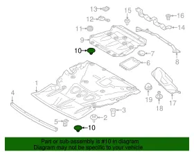 51-71-7-376-344 Bmw Genuine Absorber Clip #2
