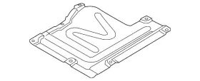 51-75-7-167-421 Bmw Genuine Center Shield 51-75-7-167-421 Bmw Genuine Center Shield