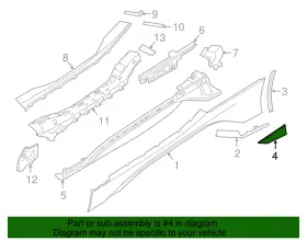 51-77-7-404-142 Bmw Genuine Stone Guard #2