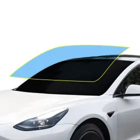 Bogartechdesigns Wpf-model3-front Pre Cut For Tesla Model 3 2017-2023 Front Windshield Protection Clear Bra Film