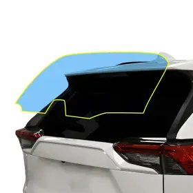 Bogartechdesigns Wpf-rav4-rear Pre Cut Fits Toyota Rav4 2019-2024 Rear Windshield Protection Clear Bra Film