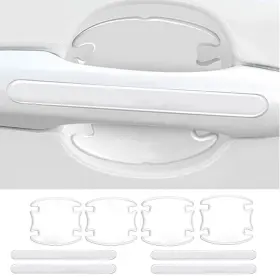 Hsl00738 Booge 8 Pcs Car Door Handle Protector Sticker Universal Transparent
