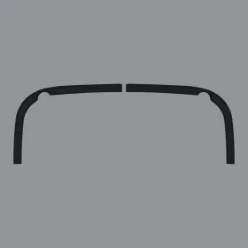 Ca 196731177248 Soft Top Deck Lid Protection Film - Smoke For 1963-1967 C2 Corvette