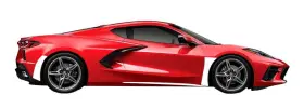 201356 Ca Lamin-x Pre-cut Clear Bra Paint Protection System For 2020-2023 C8 Corvette