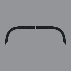 214996 Ca Soft Top Deck Lid Protection Film - Smoke For 1956-1962 C1 Corvette