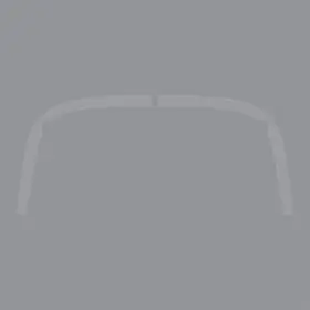 215001 Ca Hard Top Deck Lid Protection Film - Clear For 1963-1967 C2 Corvette