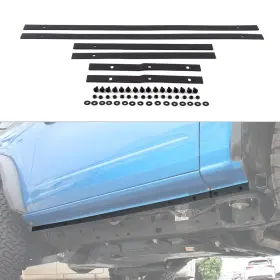 20241106us11yp123 Cherocar Black Iron Car Pinch Weld Trail Armor Rocker Panels Kit For Ford Bronco 2dr 21 #3