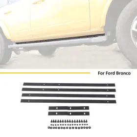 20241118us01 Cherocar Pinch Weld Cover Trail Armor Rocker Panels For Ford Bronco 4-door 2021 Exterior #3