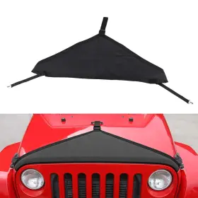Meg2025082601 Cherocar T-style Front Hood Cover Bra Protector Trim Kit For Jeep Wrangler Jk 07-17