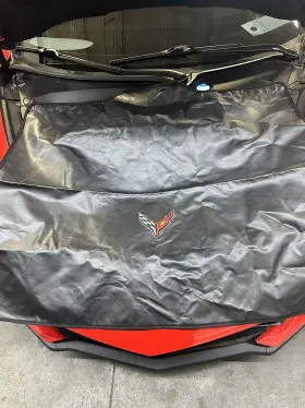 84299226 Chevrolet Rear Fascia Protector With Crossed Flag Logo 20-24 Corvette Used Clean