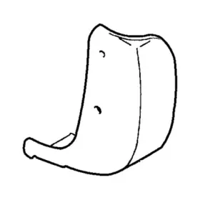 Mb882503 Chrysler Stone Guard. Left. Splash Shield. Diagram 6 For