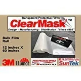Cmar19 Clearmask Protective Films 12 Inch X 60 Fabricated Paint Protection Film Roll 8 Mil Clear