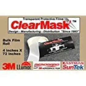 Cmar26 Clearmask Protective Films 4 Inch X 72 Fabricated Paint Protection Film Roll 8 Mil Clear