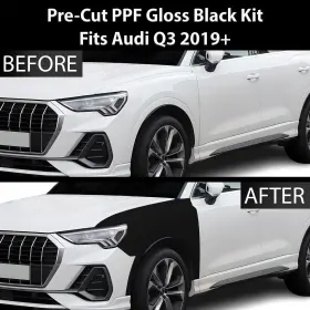 Ppf-diq3-fndr-blk Clearsurface Pre Cut For Audi Q3 2019 Fender Gloss Black Paint Protection Film Ppf Kit #2
