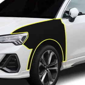 Ppf-diq3-fndr-blk Clearsurface Pre Cut For Audi Q3 2019 Fender Gloss Black Paint Protection Film Ppf Kit