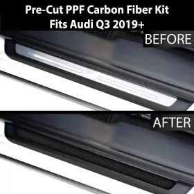 Ppf-diq3-sills-cf Clearsurface Pre Cut For Audi Q3 2019 Door Sills Paint Protection Film Carbon Fiber Ppf #2