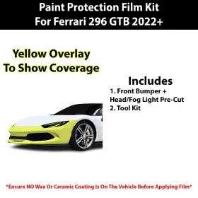 Ppf-fer296-bump Clearsurface Pre Cut Paint Protection Film Clear Bra Ppf Kit For Ferrari 296 2022 #2