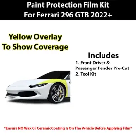 Ppf-fer296-fndr Clearsurface Pre Cut Paint Protection Film Clear Bra Ppf Kit For Ferrari 296 Gtb 2022 #2