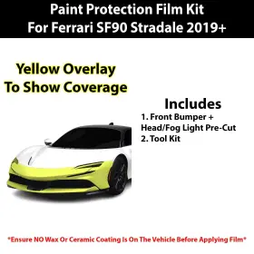 Ppf-fsf90-bump Clearsurface Pre Cut Paint Protection Film Clear Bra Ppf Kit For Ferrari Stradale 2019 #2