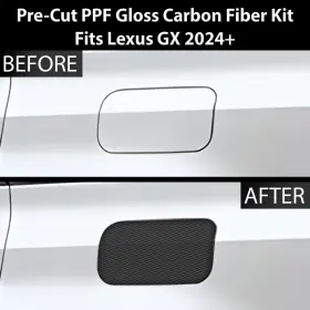 Ppf-gx24lx-gas-cf Clearsurface Pre Cut For Lexus Gx 550 2024 Fuel Door Paint Protection Film Carbon Fiber Ppf #2