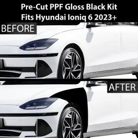 Ppf-hiq6-fndr-blk Clearsurface Pre Cut For Hyundai Ioniq 6 2023 Fender Gloss Black Paint Protection Ppf Kit #2