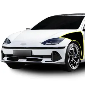Ppf-hiq6-fndr-blk Clearsurface Pre Cut For Hyundai Ioniq 6 2023 Fender Gloss Black Paint Protection Ppf Kit