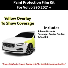Ppf-s90ins-fndr Clearsurface Pre Cut Paint Protection Film Clear Bra Ppf Kit For Volvo S90 2021 #2