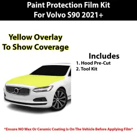 Ppf-s90ins-hood Clearsurface Pre Cut Paint Protection Film Clear Bra Ppf Kit For Volvo S90 2021 #2
