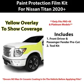 Ppf-ttan4x-fndr Clearsurface Pre Cut Paint Protection Film Clear Bra Ppf Kit For Nissan Titan Pro 2020 #2