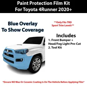 Tpu-4runtrds-bump Clearsurface Pre Cut Paint Protection Film Clear Bra Ppf Kit For Toyota 4runner 2022 #2