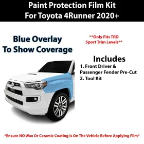 Tpu-4runtrds-fndr Clearsurface Pre Cut Paint Protection Film Clear Bra Ppf Kit For Toyota 4runner 2022 #2