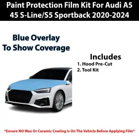 Tpu-a545bk-hood Clearsurface Pre Cut Paint Protection Film Clear Bra Ppf Kit For Audi A5 2020 #2