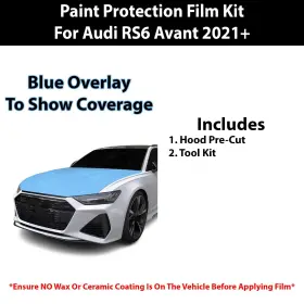 Tpu-avars6-hood Clearsurface Pre Cut Paint Protection Film Clear Bra Ppf Kit For Audi Rs6 2021 #2