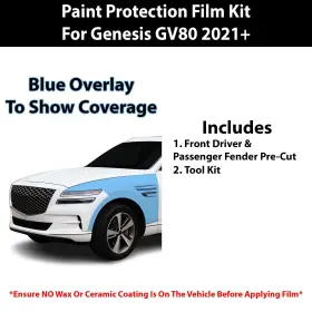Tpu-gen80-fndr Clearsurface Pre Cut Paint Protection Film Clear Bra Ppf Kit For Genesis G80 2021 #2