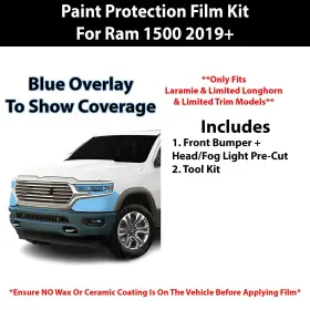 Tpu-ram1500-bump Clearsurface Pre Cut Paint Protection Clear Bra Ppf Kit For Ram 1500 Laramie And Ltd 2019 #2