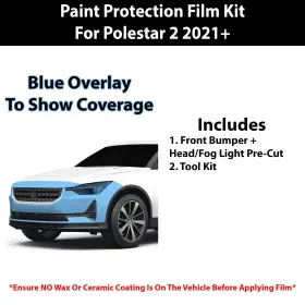 Tpu-star2-bump Clearsurface Pre Cut Paint Protection Film Clear Bra Ppf Kit For Polestar 2 2021 #2